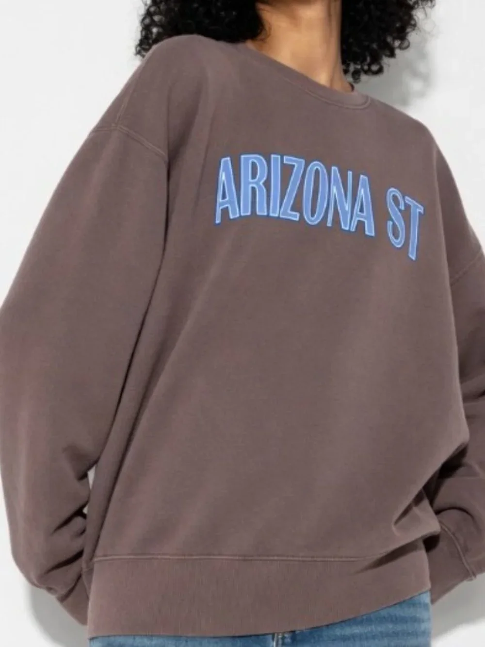 NEW Wild Fable Women's Oversized Pullover Arizona '97 Brown Medium Sweatshirt - Picture 6 of 6